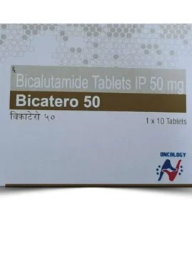 Bicalutamide 50mg Tablet by Rizochem Pharmaceuticals, an effective medication for prostate cancer treatment, available in 50mg dosage. Trusted exporter of quality pharmaceuticals worldwide.
