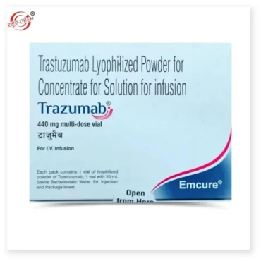 Trastuzumab Injection 440mg - Targeted therapy for HER2-positive breast cancer, designed to inhibit cancer cell growth and spread.