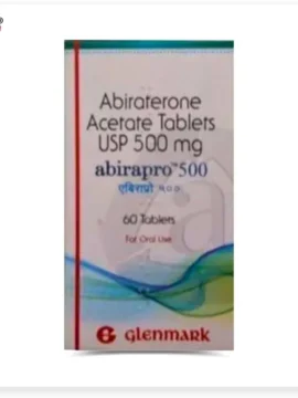 Abirapro Abiraterone 500mg Tablet - Effective prostate cancer treatment with Abiraterone acetate, 500mg dosage.