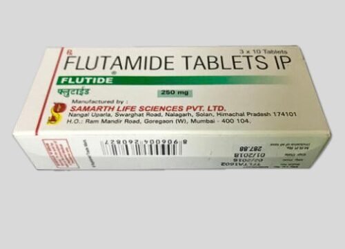 Flutamide Tablet 250mg is a medication used for treating certain types of cancer. It belongs to the antiandrogen class and helps manage conditions like prostate cancer. Always consult with a healthcare professional for proper usage and guidance.