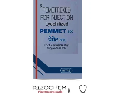 Pemmet Pemetrexed 100mg Injection - Quality Chemotherapy from Rizochem Pharmaceuticals.
