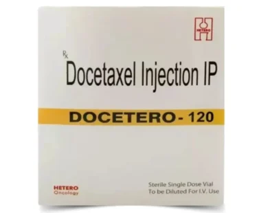 Docetaxel Injection IP 120mg – A chemotherapy medication used for treating breast, lung, prostate, and gastric cancers. Available for export from Rizochem Pharmaceuticals.