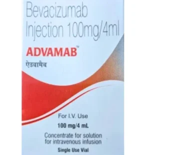 Bevacizumab 100mg Injection - A clear liquid in a sterile vial, used for targeted cancer therapy. Essential for healthcare providers. Rizochem Pharmaceuticals, reliable wholesaler and exporter of quality pharmaceutical products.