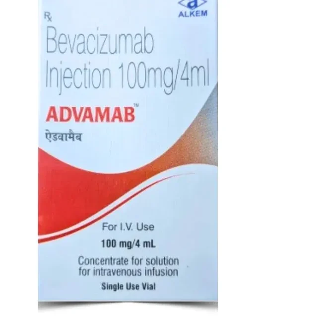 Bevacizumab 100mg Injection - A clear liquid in a sterile vial, used for targeted cancer therapy. Essential for healthcare providers. Rizochem Pharmaceuticals, reliable wholesaler and exporter of quality pharmaceutical products.