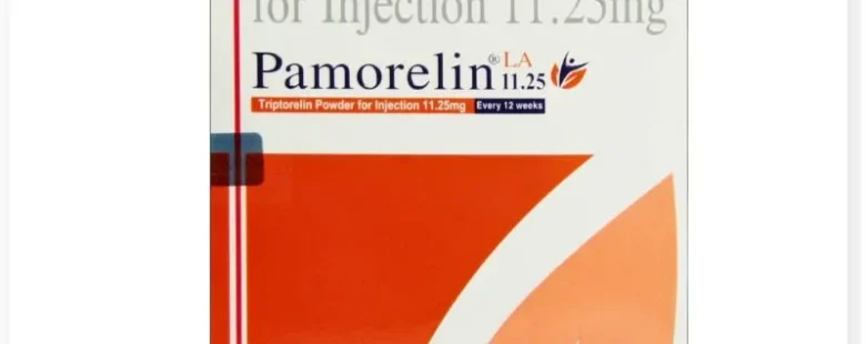 Triptorelin Injection 11.25mg, a hormone therapy treatment for advanced prostate cancer and other hormone-related conditions, presented in a sterile vial with clear labeling for healthcare professionals.