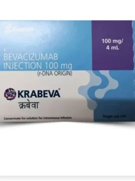 Bevacizumab 100mg Injection by Rizochem Pharmaceuticals Wholesaler & Exporter - high-quality cancer treatment injection used in targeted therapy to inhibit tumor growth.