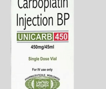 Unicarb 450 Carboplatin 450mg Injection | Rizochem Pharmaceuticals