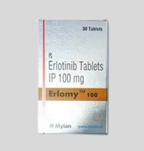 Erlomy Erlotinib 100mg Tablet – targeted therapy for non-small cell lung cancer, EGFR tyrosine kinase inhibitor, offered by Rizochem Pharmaceuticals