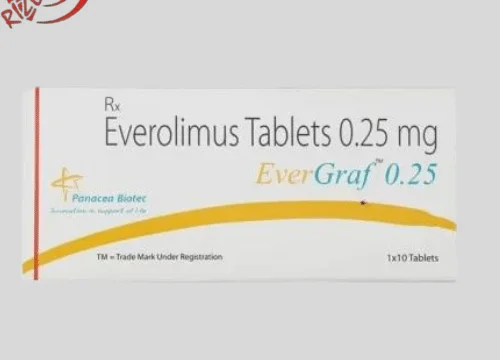 Evergraf Everolimus 0.25mg Tablet | Rizochem Pharmaceuticals Exporter