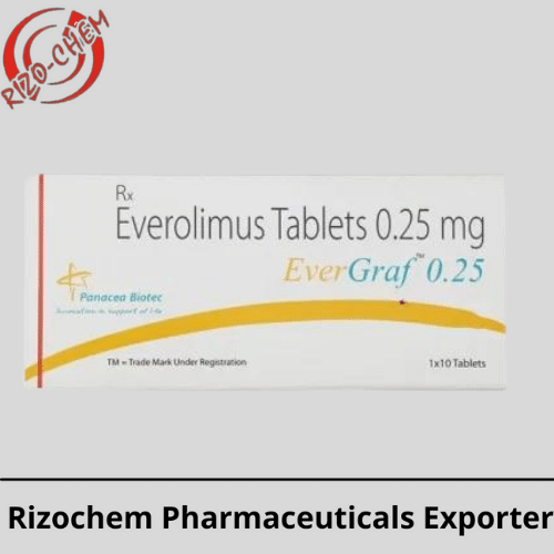 Evergraf Everolimus 0.25mg Tablet | Rizochem Pharmaceuticals Exporter