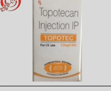 Topotec Topotecan 2.5mg Injection | Rizochem Pharmaceuticals Exporter