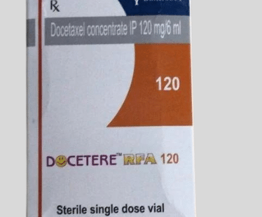 Docetere Docetaxel 120mg Injection – A chemotherapy medication used for treating breast, lung, prostate, and other cancers. Available for export from Rizochem Pharmaceuticals.