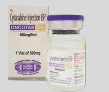 Cytarabine Oncotar 500mg Injection – A chemotherapy drug used for treating leukemia and other blood-related cancers. Available for export from Rizochem Pharmaceuticals.