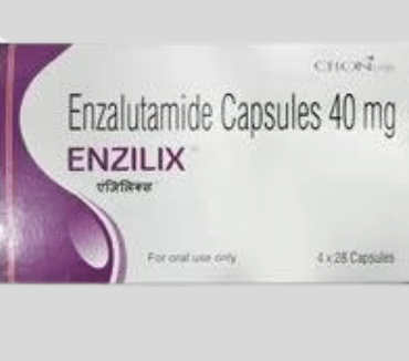 Enzilix Enzalutamide 40mg Capsule – An advanced androgen receptor inhibitor used for the treatment of prostate cancer. Available for export from Rizochem Pharmaceuticals.