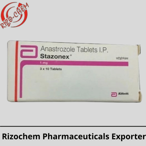 Stazonex Anastrozole 1mg Tablet | Rizochem Pharmaceuticals Exporter