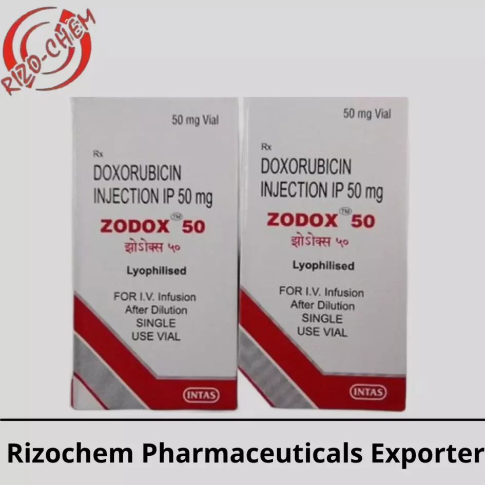Zodox Doxorubicin 50mg Injection | Rizochem Pharmaceuticals Exporter