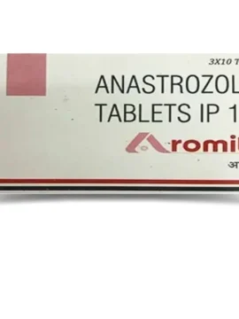 Aromita Anastrozole 1mg Tablet - Hormonal therapy for breast cancer, reducing estrogen production to slow the growth of hormone-sensitive tumors.