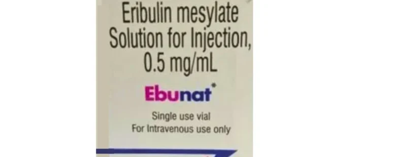 Eribulin Mesylate 0.5mg Ebunat Injection provided by Rizochem Pharmaceuticals Wholesaler & Exporter Company, an effective chemotherapy treatment for cancer management.