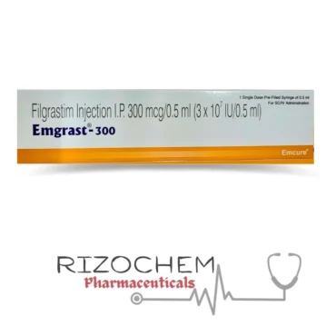 Filgrastim 300mcg Injection Emgrast - Quality Medication from Rizochem Pharmaceuticals.