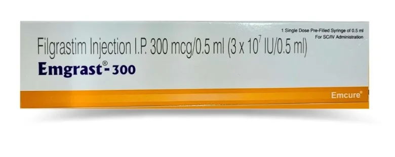 Filgrastim 300mcg Injection Emgrast - Quality Medication from Rizochem Pharmaceuticals.