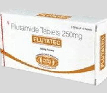 Flutamide 250 mg Tablet used in the treatment of prostate cancer, anti-androgen medication, available from Rizochem Pharmaceuticals Wholesaler & Exporter.