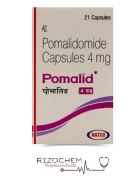 Rizochem Pharmaceuticals' Pomalidomide 4 mg Capsule Pomalid for treating multiple myeloma.