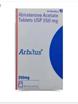 Abiraterone Acetate 250 mg Tablets - Prostate cancer treatment medication for hormone regulation and tumor control.