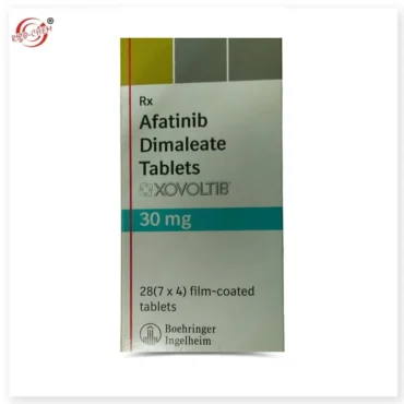 Afatinib 30 mg Tablet Xovoltib - Targeted therapy medication for non-small cell lung cancer, inhibiting cancer cell growth by blocking EGFR pathways.