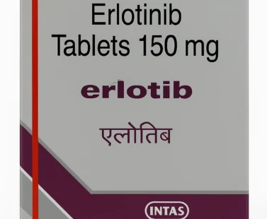 Erlotib Erlotinib 150mg Tablet – Targeted cancer therapy used in the treatment of non-small cell lung cancer and pancreatic cancer.