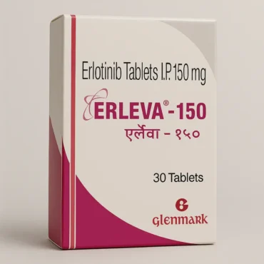 Erleva Erlotinib 150mg Tablet – Targeted cancer therapy used for treating non-small cell lung cancer, offered by Rizochem Pharmaceuticals