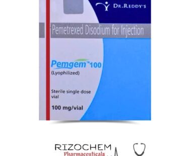 Pemetrexed Injection 100 mg Pemgem - Trusted Cancer Treatment from Rizochem Pharmaceuticals.