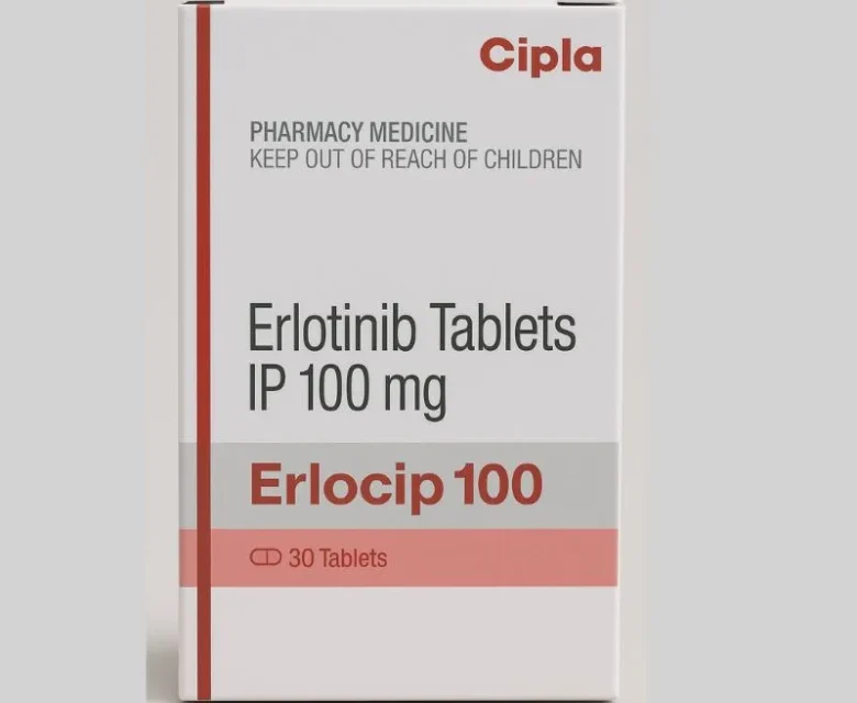 Erlocip Erlotinib 100mg Tablets – Targeted therapy for non-small cell lung cancer and pancreatic cancer, supplied globally by Rizochem Pharmaceuticals.