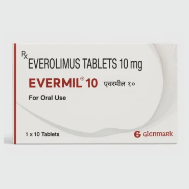 Evertor Everolimus 5mg Tablet – Prescribed for cancer treatment and transplant rejection prevention, supplied by Rizochem Pharmaceuticals.
