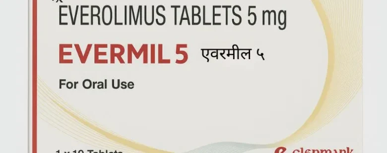 Evertor Everolimus 5mg Tablet – Prescribed for cancer treatment and transplant rejection prevention, supplied by Rizochem Pharmaceuticals.