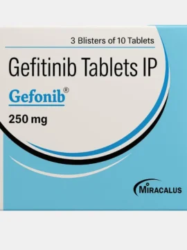 Gefitinib 250 mg Tablet – Targeted therapy medication for non-small cell lung cancer (NSCLC), supplied by Rizochem Pharmaceuticals Wholesaler & Exporter