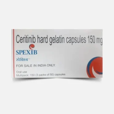 Ceritinib 150 mg Capsule Spexib – Targeted therapy for non-small cell lung cancer (NSCLC). Available for global export by Rizochem Pharmaceuticals.