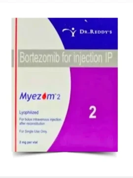 SEO-friendly image of Bortezomib 2mg Injection by Rizochem Pharmaceuticals Wholesaler & Exporter, a high-quality medication used in cancer treatment, globally trusted pharmaceutical supplier.