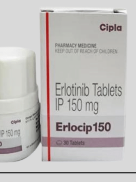 Erlocip 150mg Erlotinib Tablet – Anticancer medication used for treating non-small cell lung cancer, offered by Rizochem Pharmaceuticals