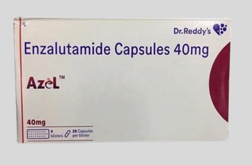 Azel Enzalutamide 40mg Capsule – An androgen receptor inhibitor used for the treatment of metastatic and advanced prostate cancer. Available for export from Rizochem Pharmaceuticals.