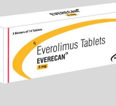 Everolimus 5mg Tablet – Targeted therapy medication for cancer treatment and prevention of organ transplant rejection, supplied by Rizochem Pharmaceuticals.