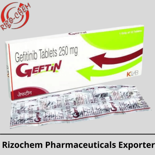 Geftin Gefitinib 250mg Tablet | Rizochem Pharmaceuticals Exporter