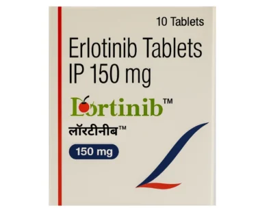 Erlotirel Erlotinib 150mg Tablet – An EGFR inhibitor used for treating non-small cell lung cancer and pancreatic cancer, available from Rizochem Pharmaceuticals.