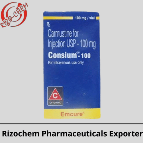 Consium Carmustine 100mg Injection | Rizochem Pharmaceuticals Exports