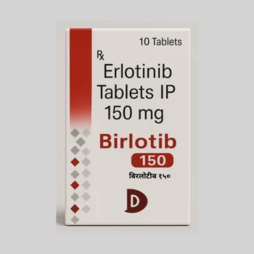 Birlotib Erlotinib 150mg Tablet – Targeted therapy medication for non-small cell lung cancer and pancreatic cancer, available for export from Rizochem Pharmaceuticals.