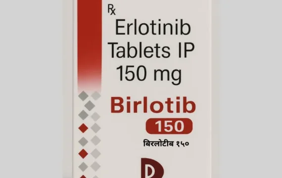 Birlotib Erlotinib 150mg Tablet – Targeted therapy medication for non-small cell lung cancer and pancreatic cancer, available for export from Rizochem Pharmaceuticals.
