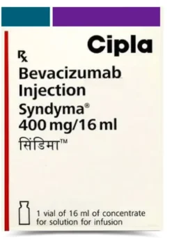 Bevacizumab 400mg Injection Syndyma - high-strength anti-cancer medication offered by Rizochem Pharmaceuticals, used to treat various cancers by inhibiting tumor growth.