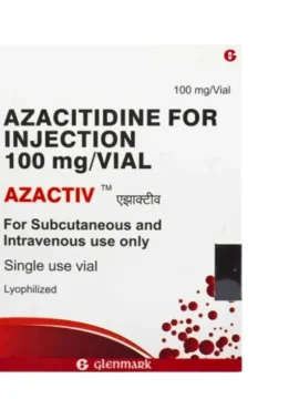 Azacitidine 100mg Injection Azactiv – chemotherapy drug used in the treatment of myelodysplastic syndromes and certain types of cancer, available at Rizochem Pharmaceuticals Wholesaler & Exporter