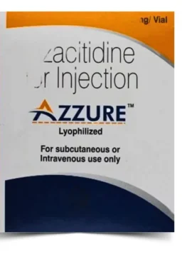 Azacitidine 100mg Injection Azzure – designed for the treatment of myelodysplastic syndromes and specific cancers. Offered by Rizochem Pharmaceuticals Wholesaler & Exporter.