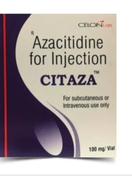 Azacitidine Injection 100mg Citaza – used for the treatment of myelodysplastic syndromes and specific types of cancer. Offered by Rizochem Pharmaceuticals Wholesaler & Exporter.