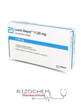 Leuprolide injection 11.25mg Lucrin Depot by Rizochem Pharmaceuticals: Hormonal therapy used to treat prostate cancer and other hormone-responsive conditions.